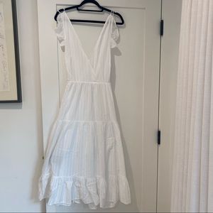 Flowing white dress!
